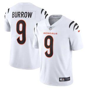 Bengals Joe Burrow White Jersey